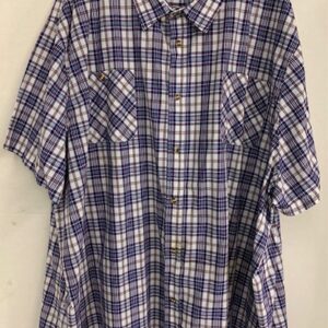 Men's 7XLB King Size Plaid Button Down Shirt *DISCOUNTED